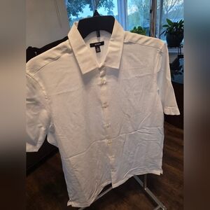 Alfani Men's White Short Sleeve Shirt